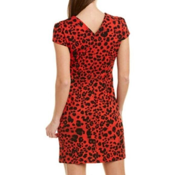 NWT Betsey Johnson  Red Leopard Printed Dress 2P - Picture 4 of 8